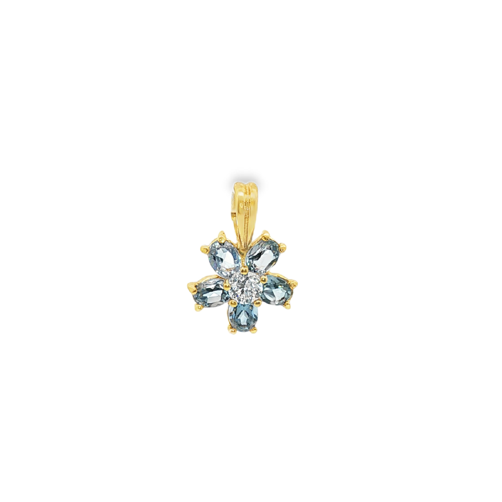 COLGANTE FLOR CON CIRCONITAS