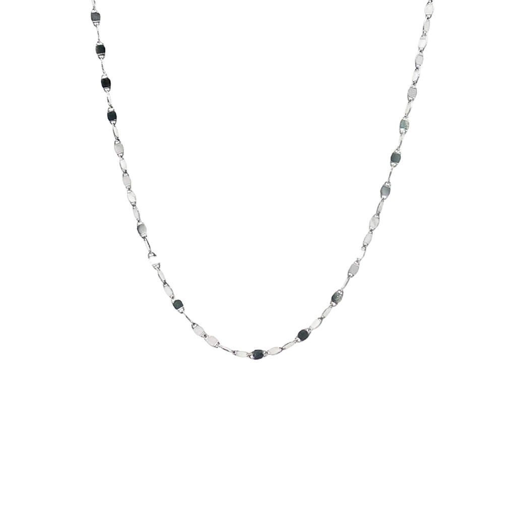 CADENA CIEGA ORO BLANCO