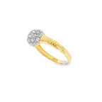 ANILLO BOLA BICOLOR CON CIRCONITAS