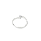 SOLITARIO ORO BLANCO Y BRILLANTE 0,08qt