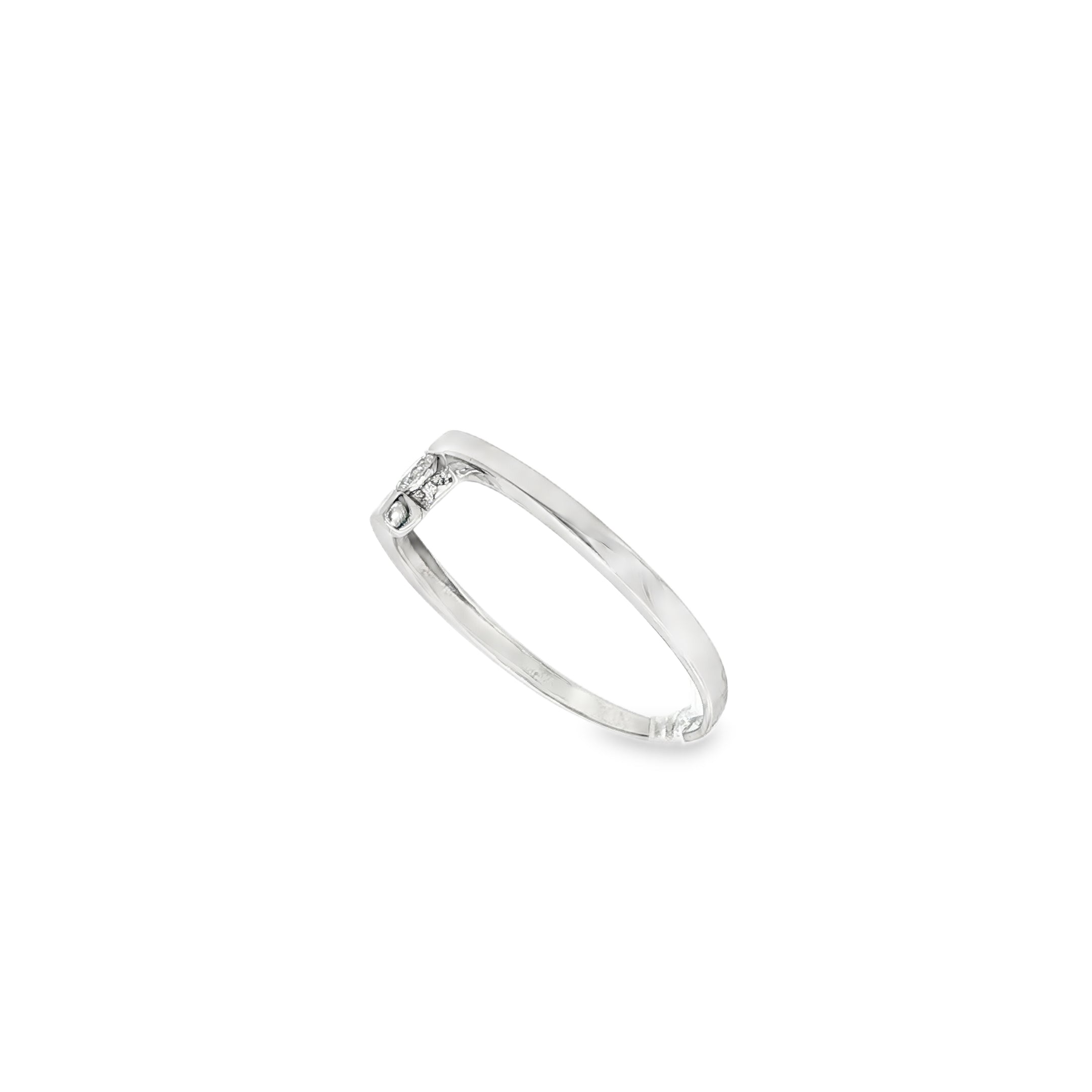 SOLITARIO ORO BLANCO Y BRILLANTE 0,08qt
