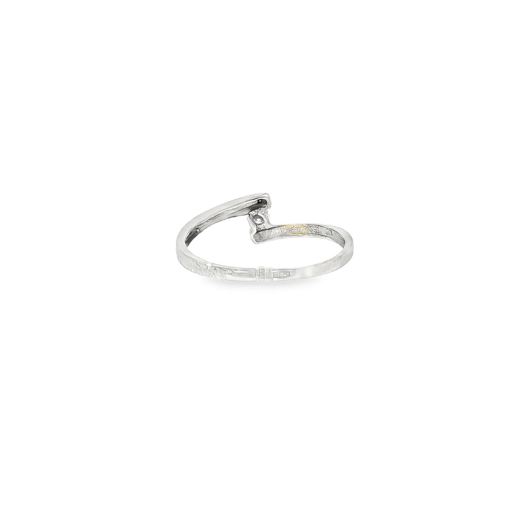 SOLITARIO ORO BLANCO Y BRILLANTE 0,08qt