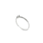 SOLITARIO ORO BLANCO CON BRILLANTES