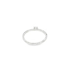 SOLITARIO ORO BLANCO CON BRILLANTES