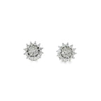 CONJUNTO PENDIENTES Y COLGANTE ORO BLANCO Y BRILLANTES