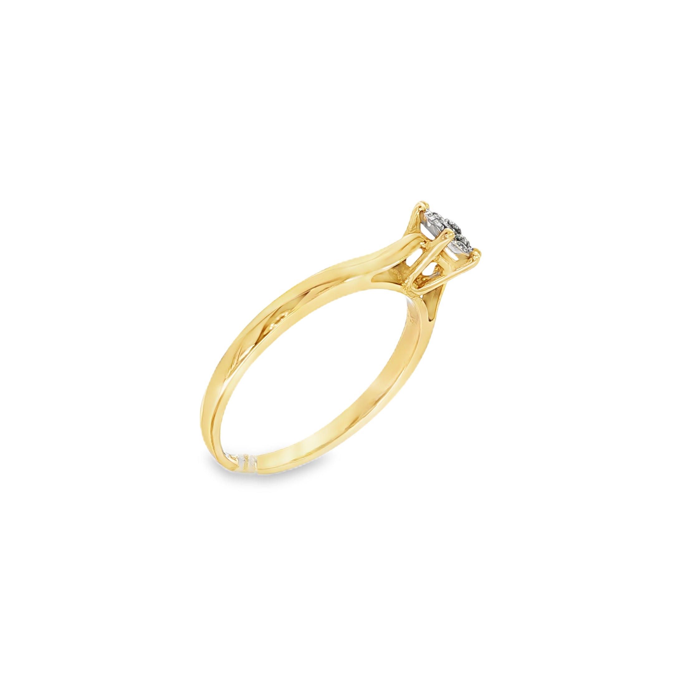 ANILLO FLOR CON BRILLANTES