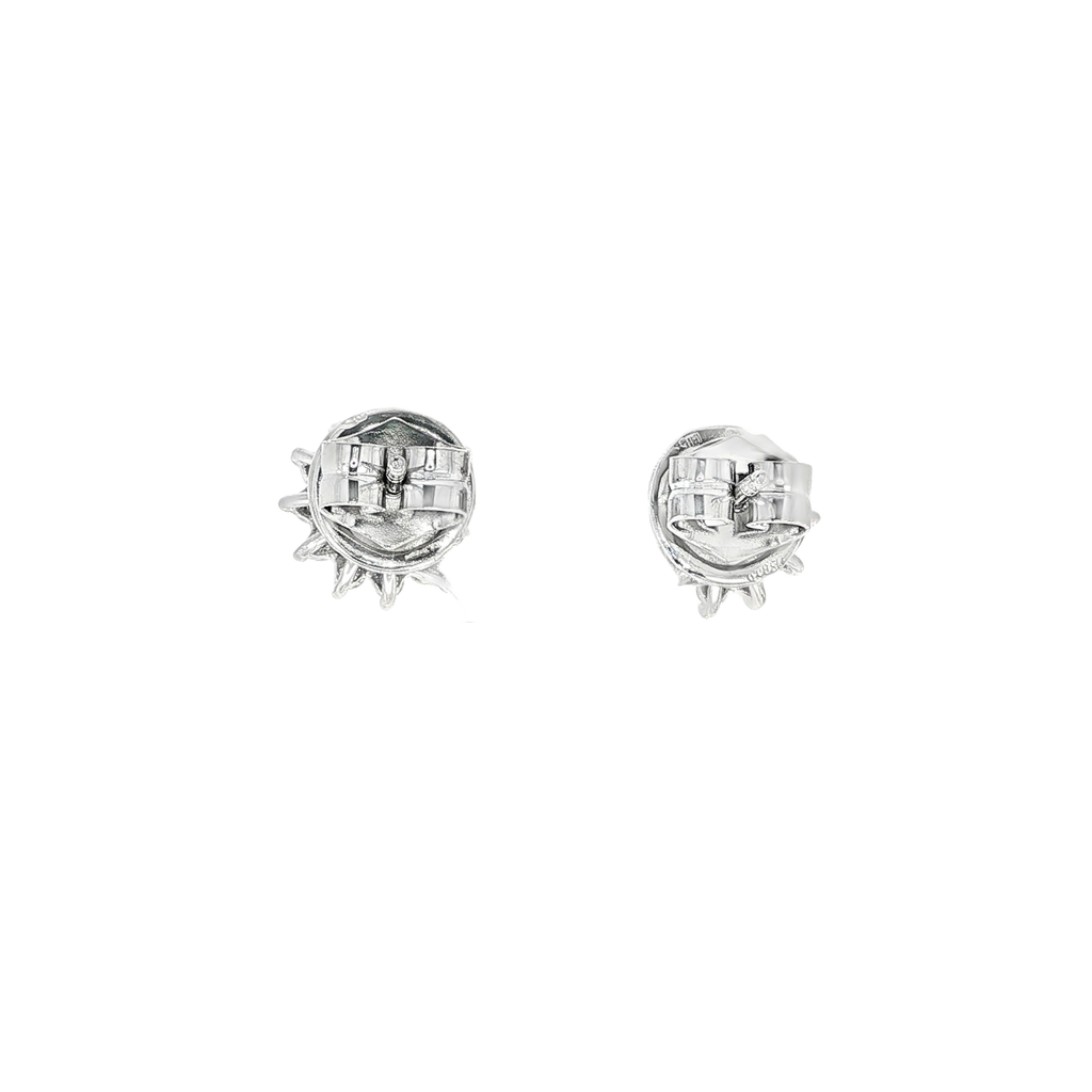 CONJUNTO PENDIENTES Y COLGANTE ORO BLANCO Y BRILLANTES