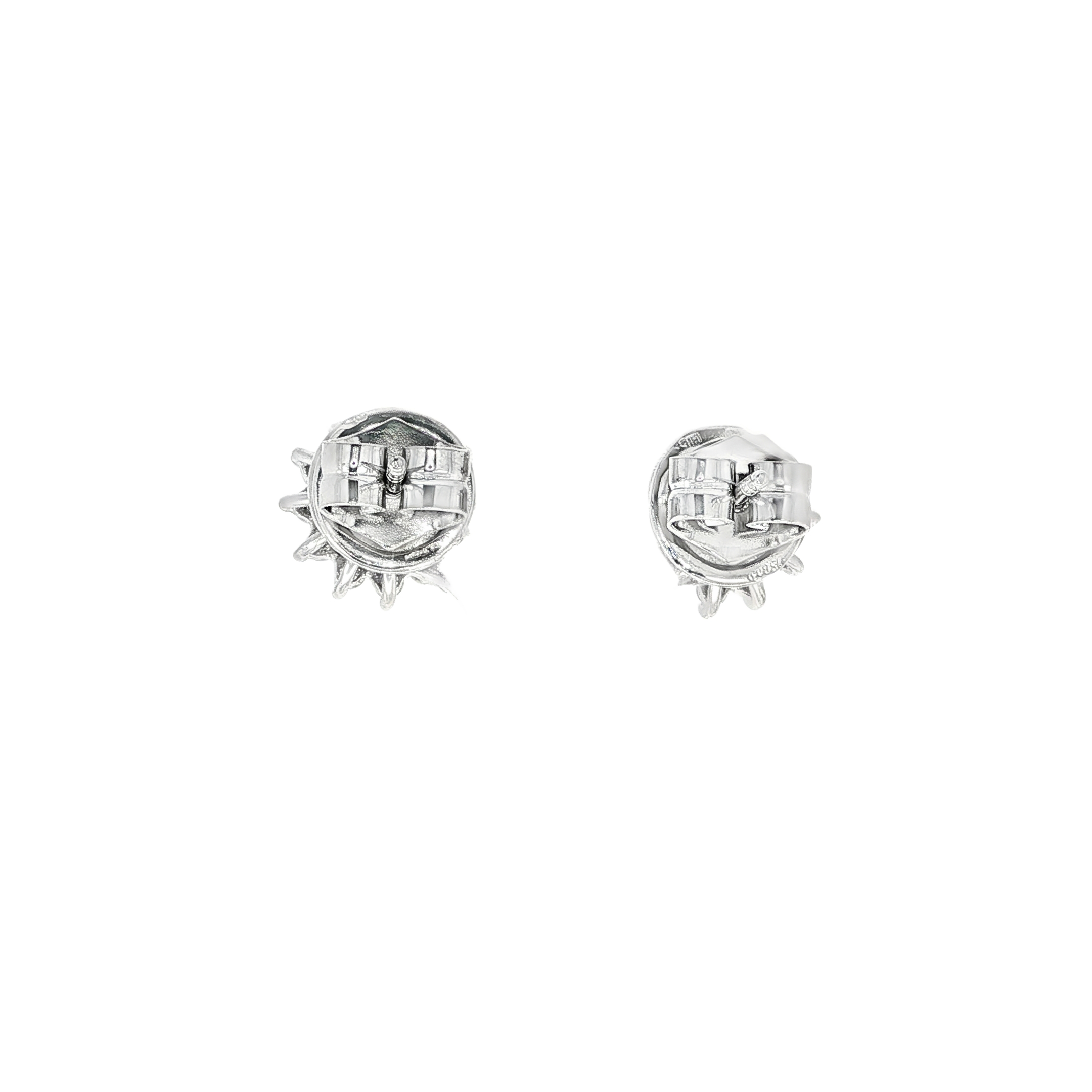 CONJUNTO PENDIENTES Y COLGANTE ORO BLANCO Y BRILLANTES