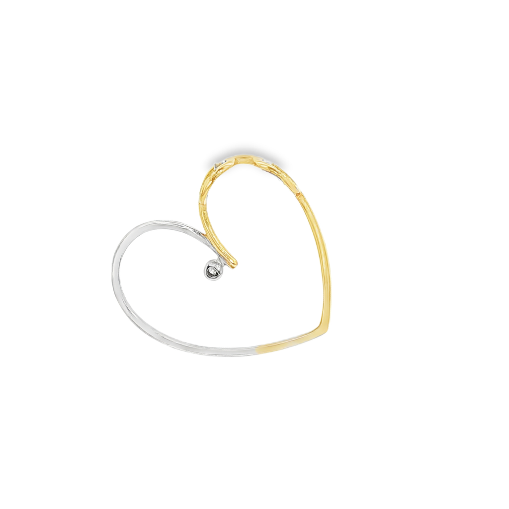 COLGANTE CORAZON BICOLOR