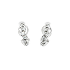 PENDIENTES DE ORO BLANCO CON DIAMANTES