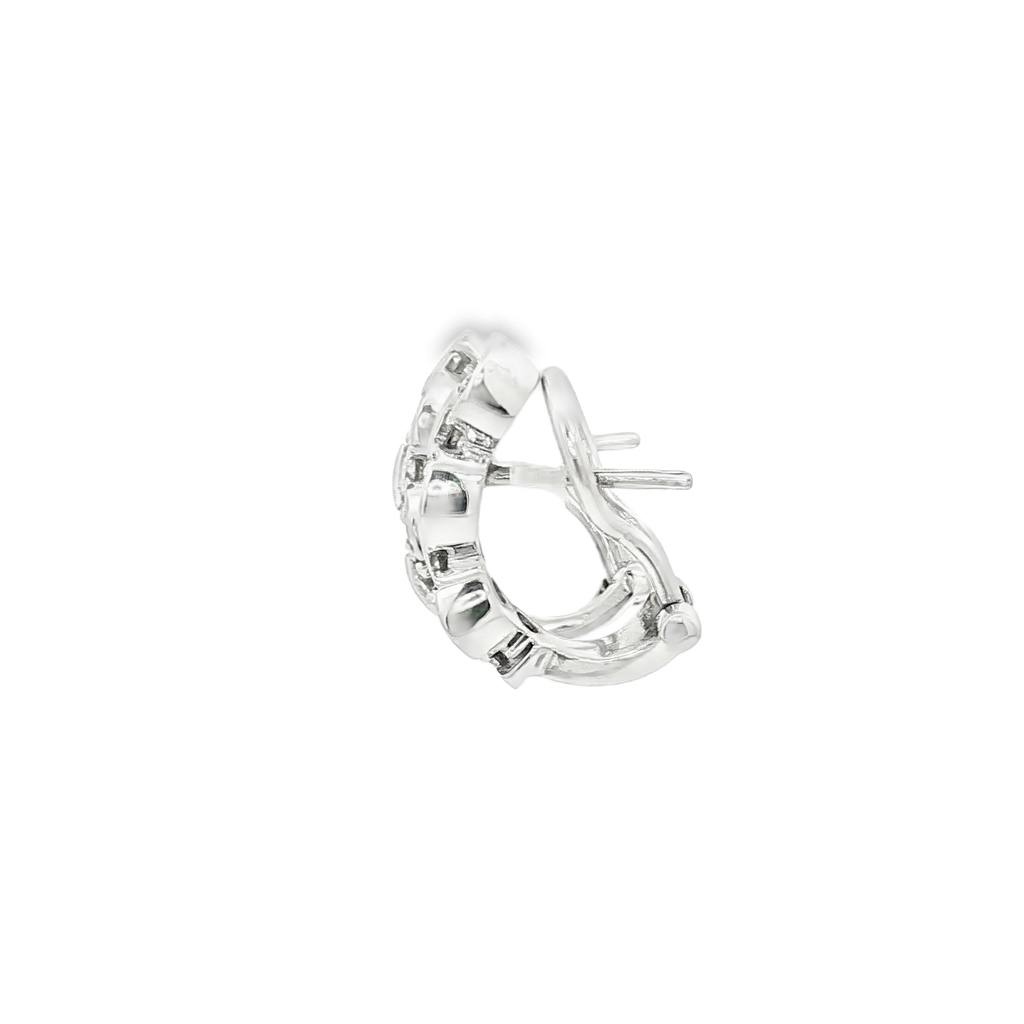 PENDIENTES DE ORO BLANCO CON DIAMANTES