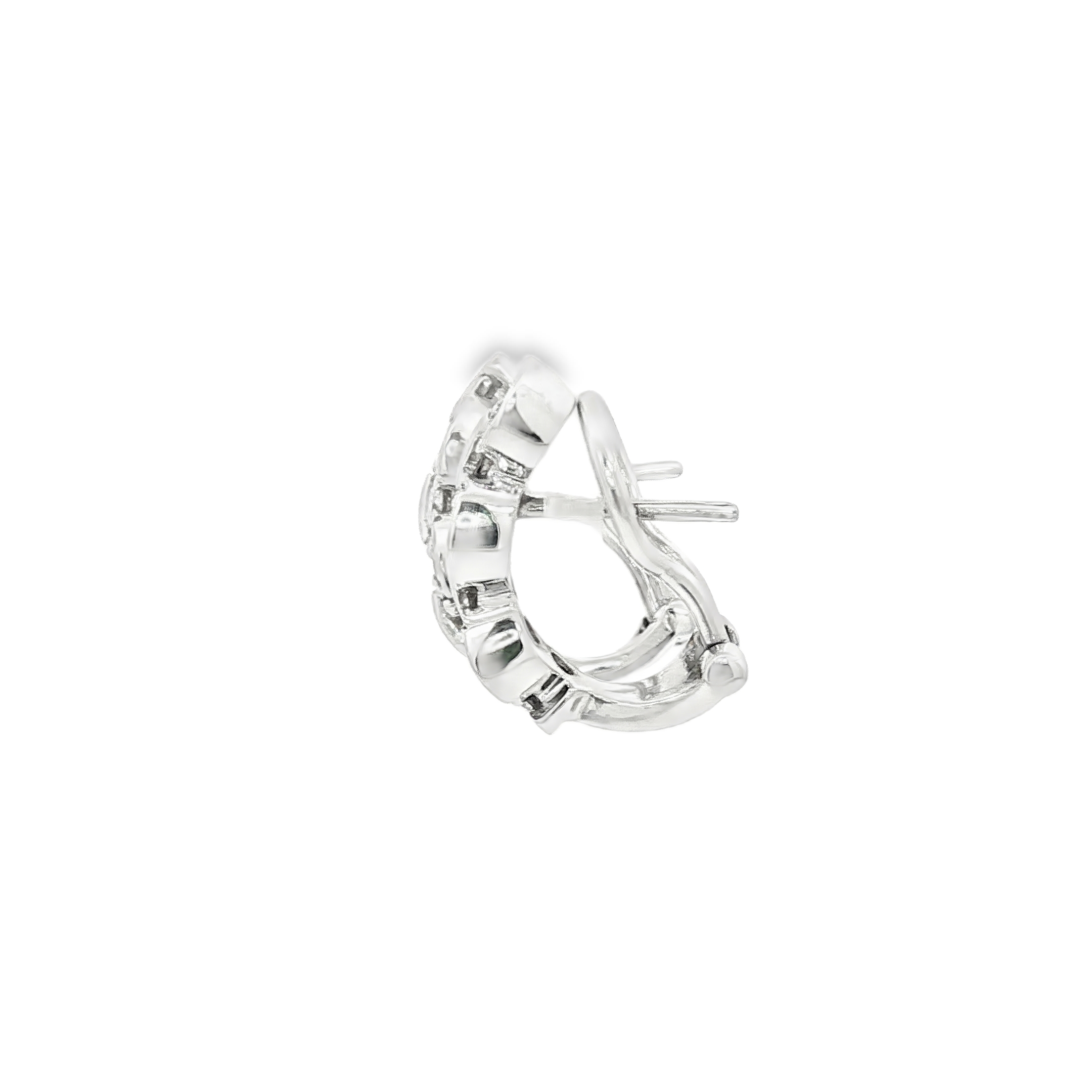 PENDIENTES DE ORO BLANCO CON DIAMANTES