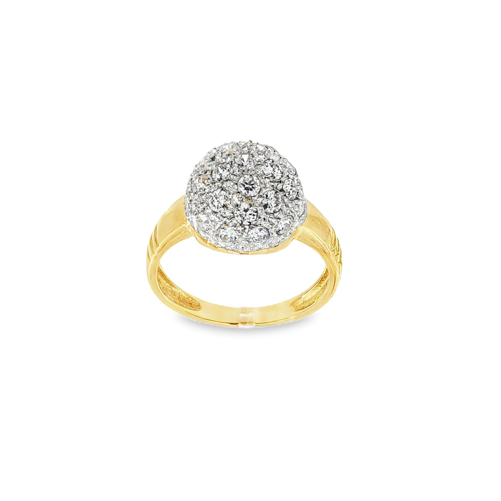 ANILLO BICOLOR CON CIRCONITAS