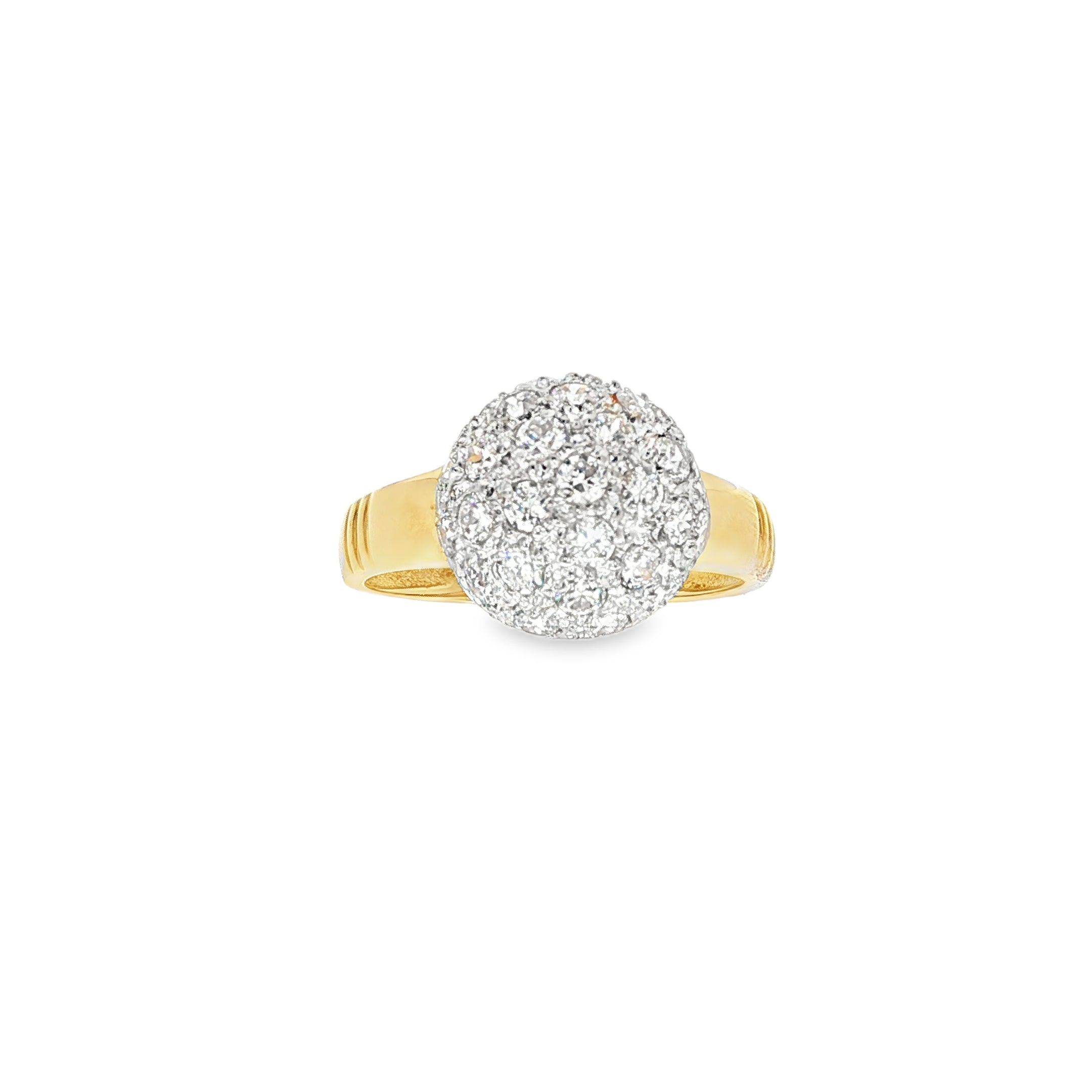 ANILLO BICOLOR CON CIRCONITAS