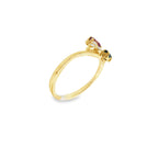 ANILLO TU Y YO ZAFIRO Y RUBI CON DIAMANTES