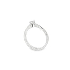 SOLITARIO DE ORO BLANCO CON DIAMANTE