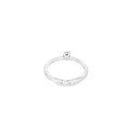 SOLITARIO DE ORO BLANCO CON DIAMANTE