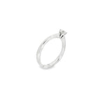 SOLITARIO DE ORO BLANCO CON DIAMANTE