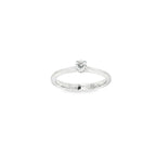 SOLITARIO DE ORO BLANCO CON DIAMANTE