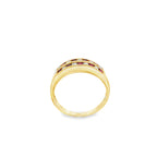 ANILLO CON RUBIES Y DIAMANTES