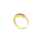 ANILLO CON RUBIES Y DIAMANTES