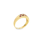 ANILLO CON RUBIES Y DIAMANTES