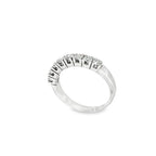 MEDIA ALIANZA DE ORO BLANCO CON 8 DIAMANTES