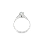 SORTIJA DE ORO BLANCO CON DIAMANTE