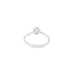 SORTIJA DE ORO BLANCO CON DIAMANTE