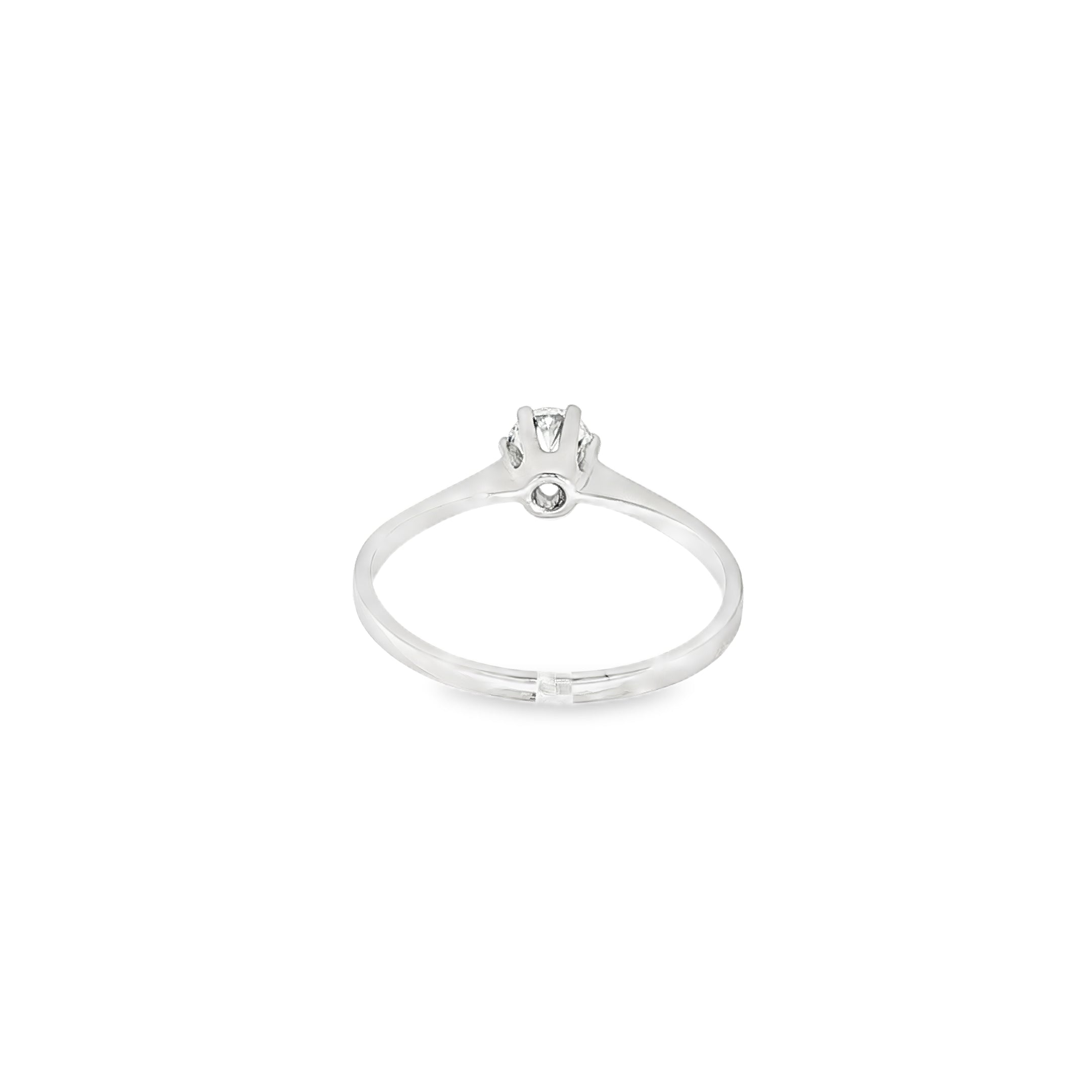 SORTIJA DE ORO BLANCO CON DIAMANTE