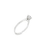 SORTIJA DE ORO BLANCO CON DIAMANTE