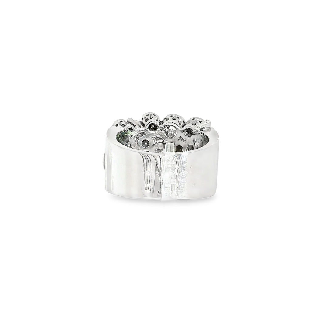 ANILLO DE ORO BLANCO CON DIAMANTES