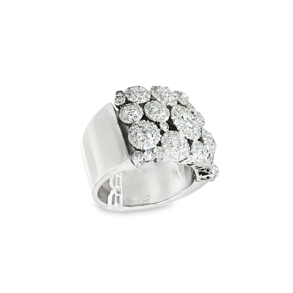 ANILLO DE ORO BLANCO CON DIAMANTES