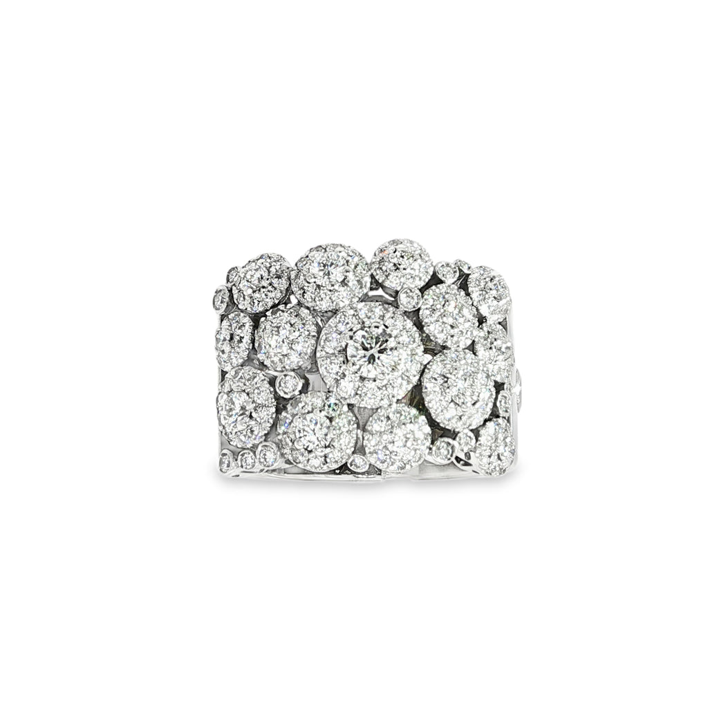 ANILLO DE ORO BLANCO CON DIAMANTES