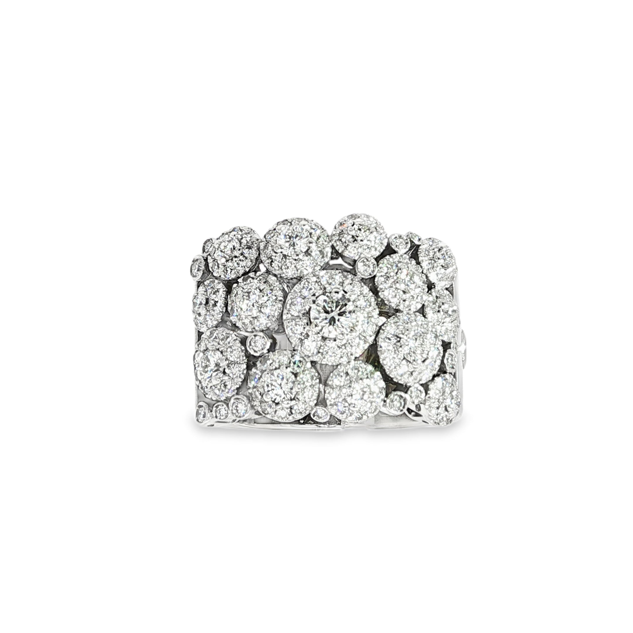 ANILLO DE ORO BLANCO CON DIAMANTES