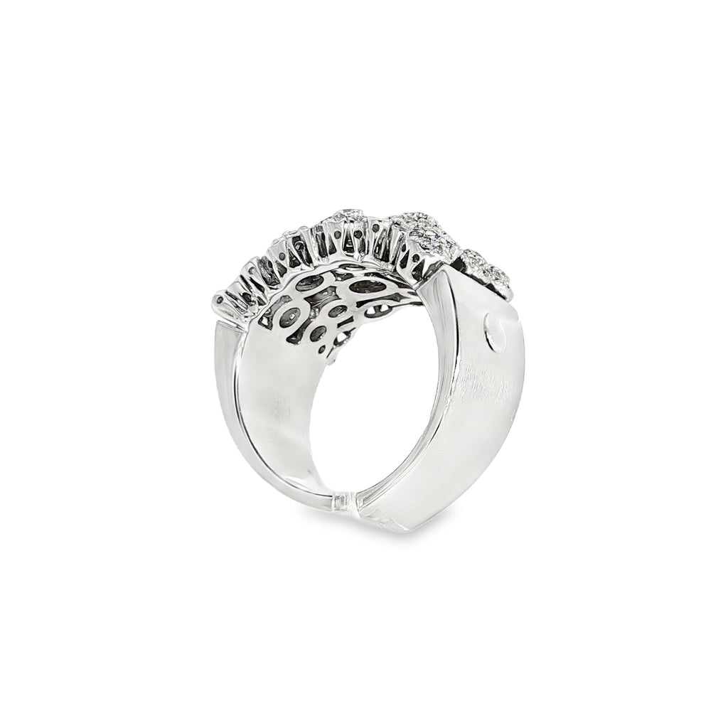 ANILLO DE ORO BLANCO CON DIAMANTES