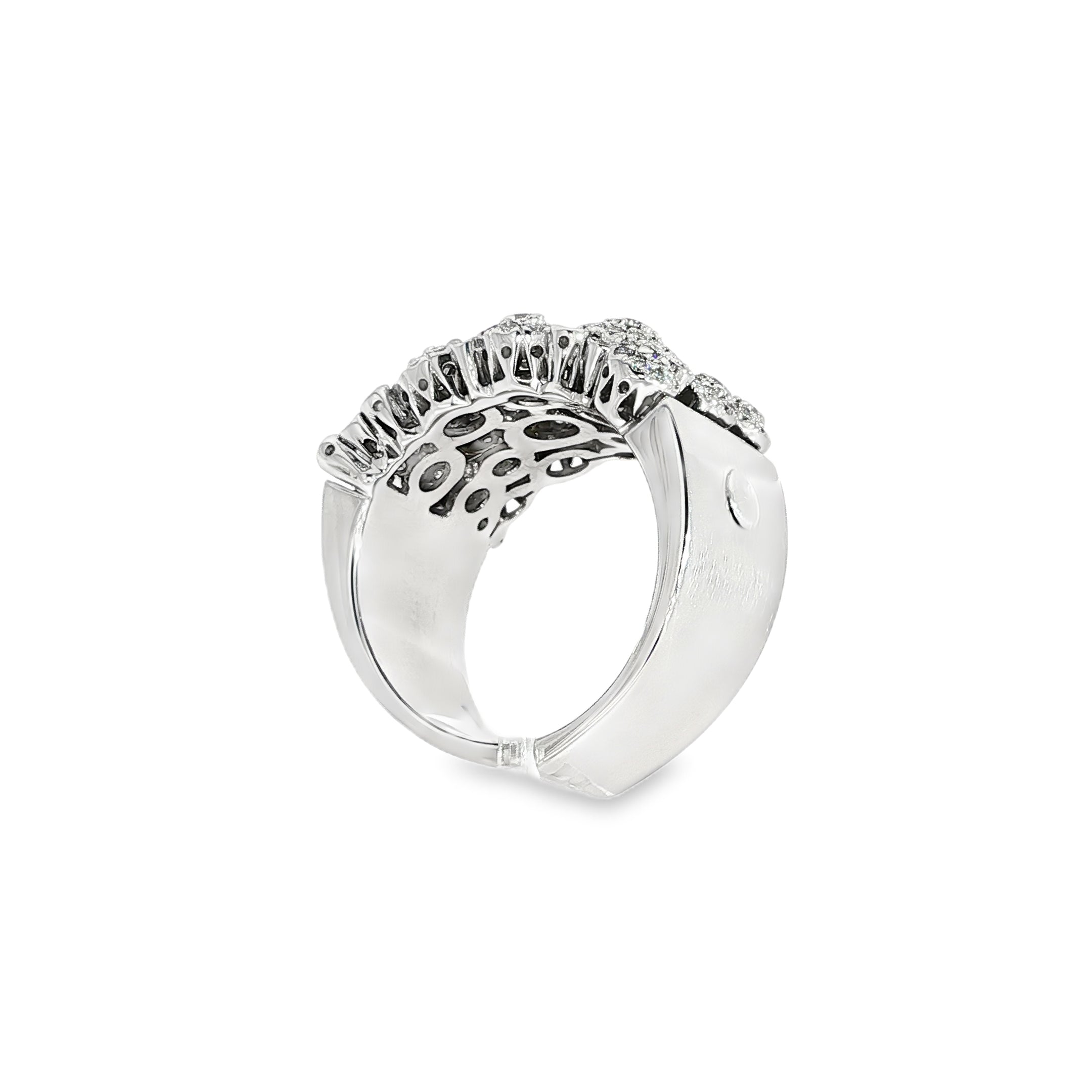 ANILLO DE ORO BLANCO CON DIAMANTES