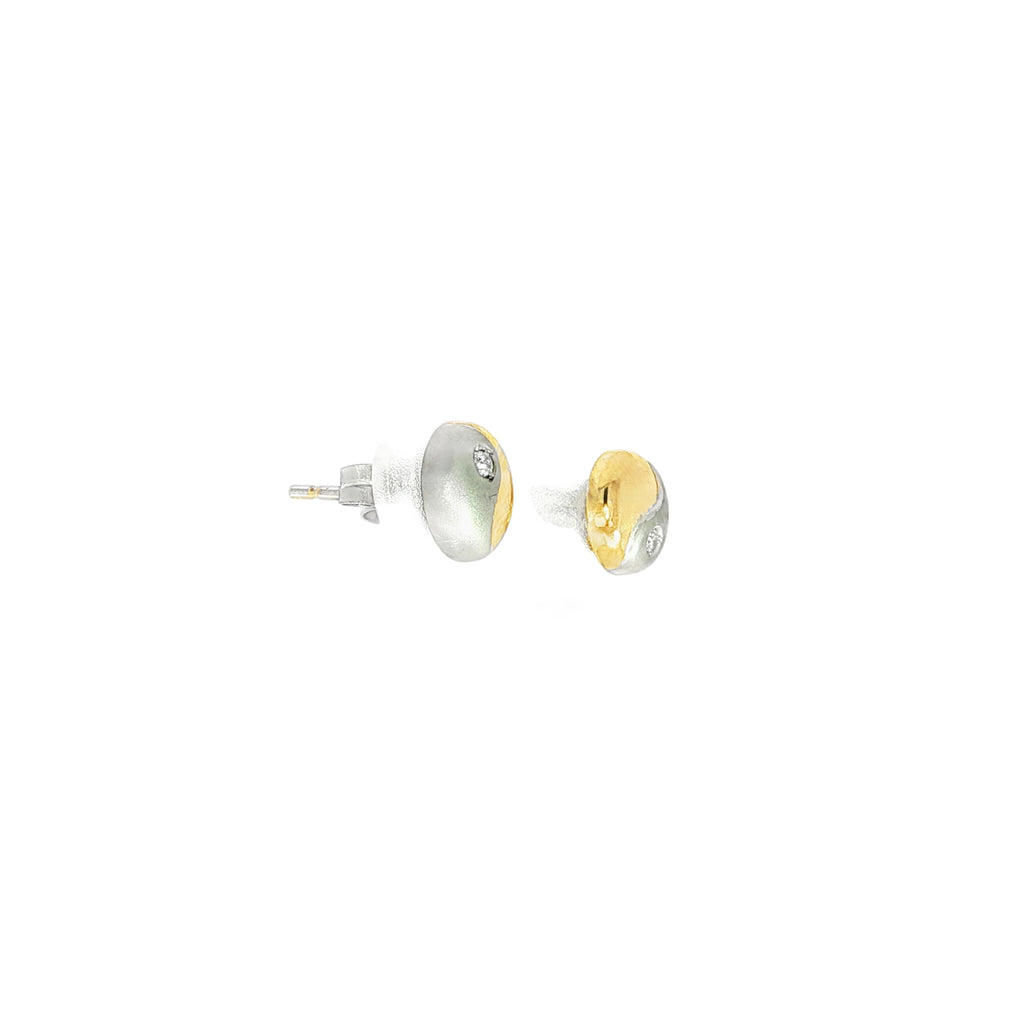 PENDIENTES YIN YANG BICOLOR