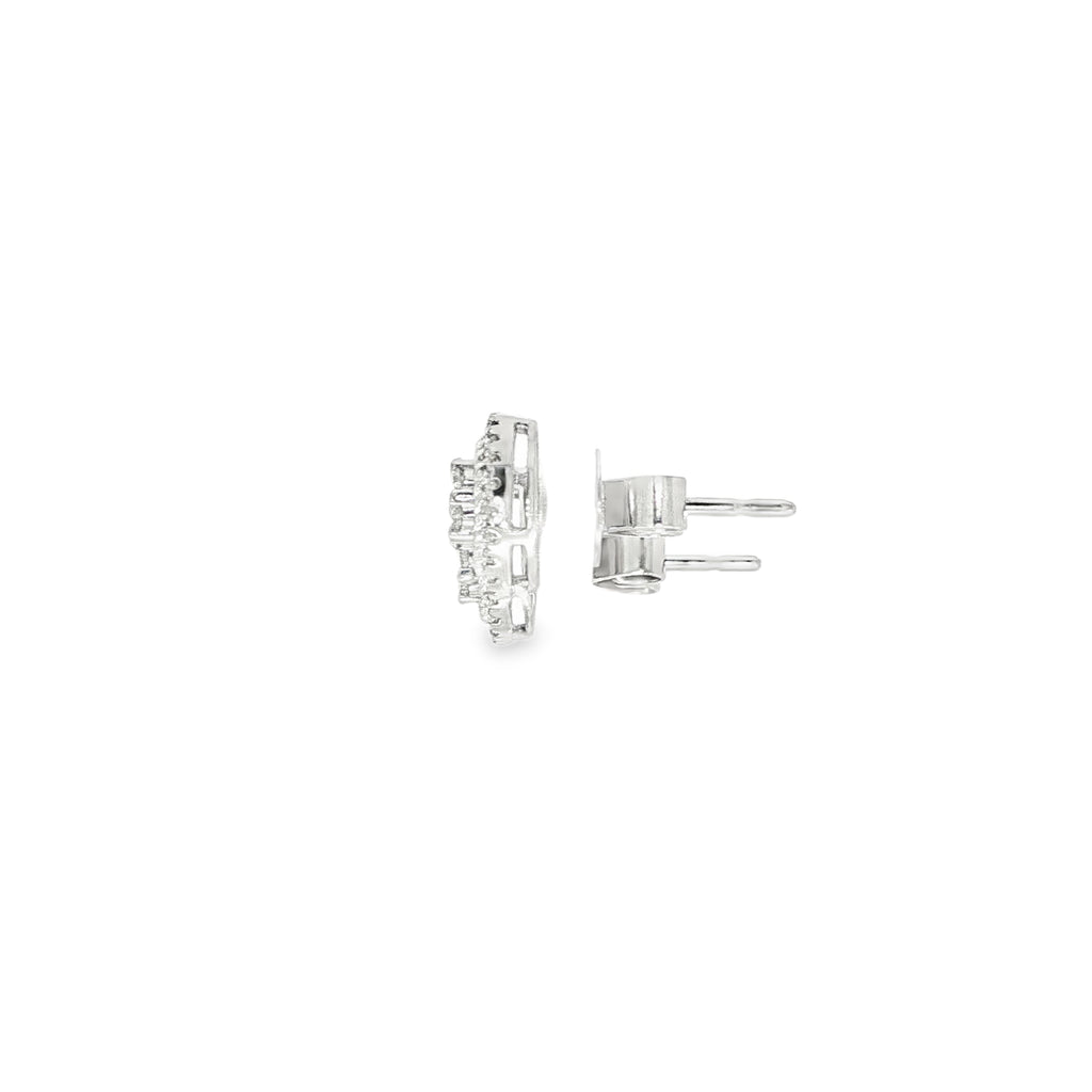 PENDIENTES ORO BLANCO CON DIAMANTES