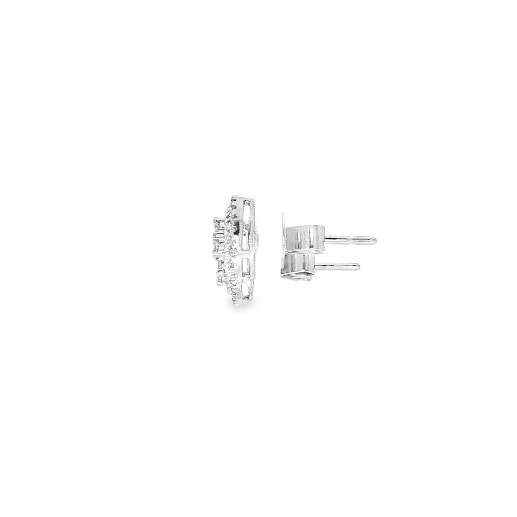 PENDIENTES ORO BLANCO CON DIAMANTES