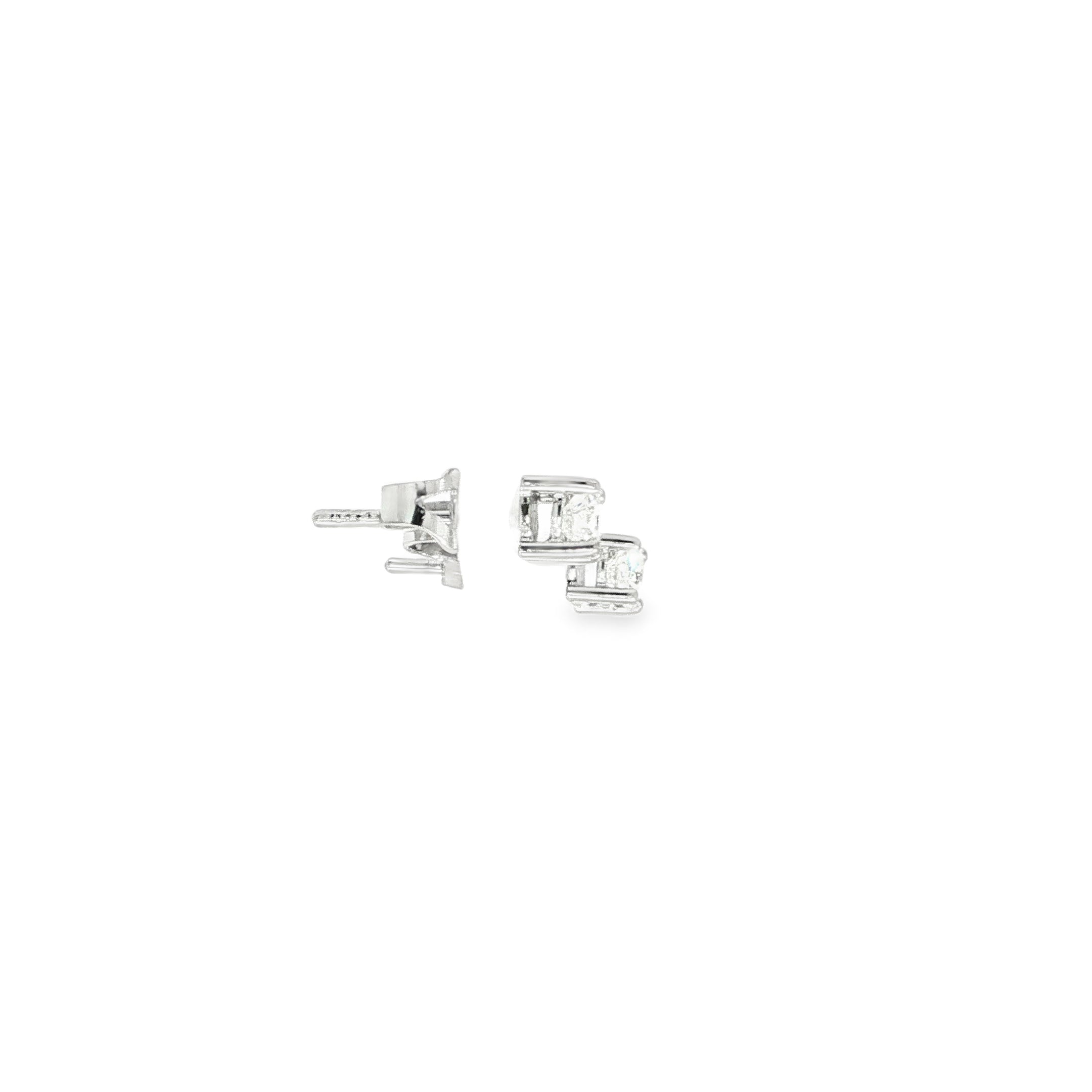 DORMILONAS ORO BLANCO CON DIAMANTES