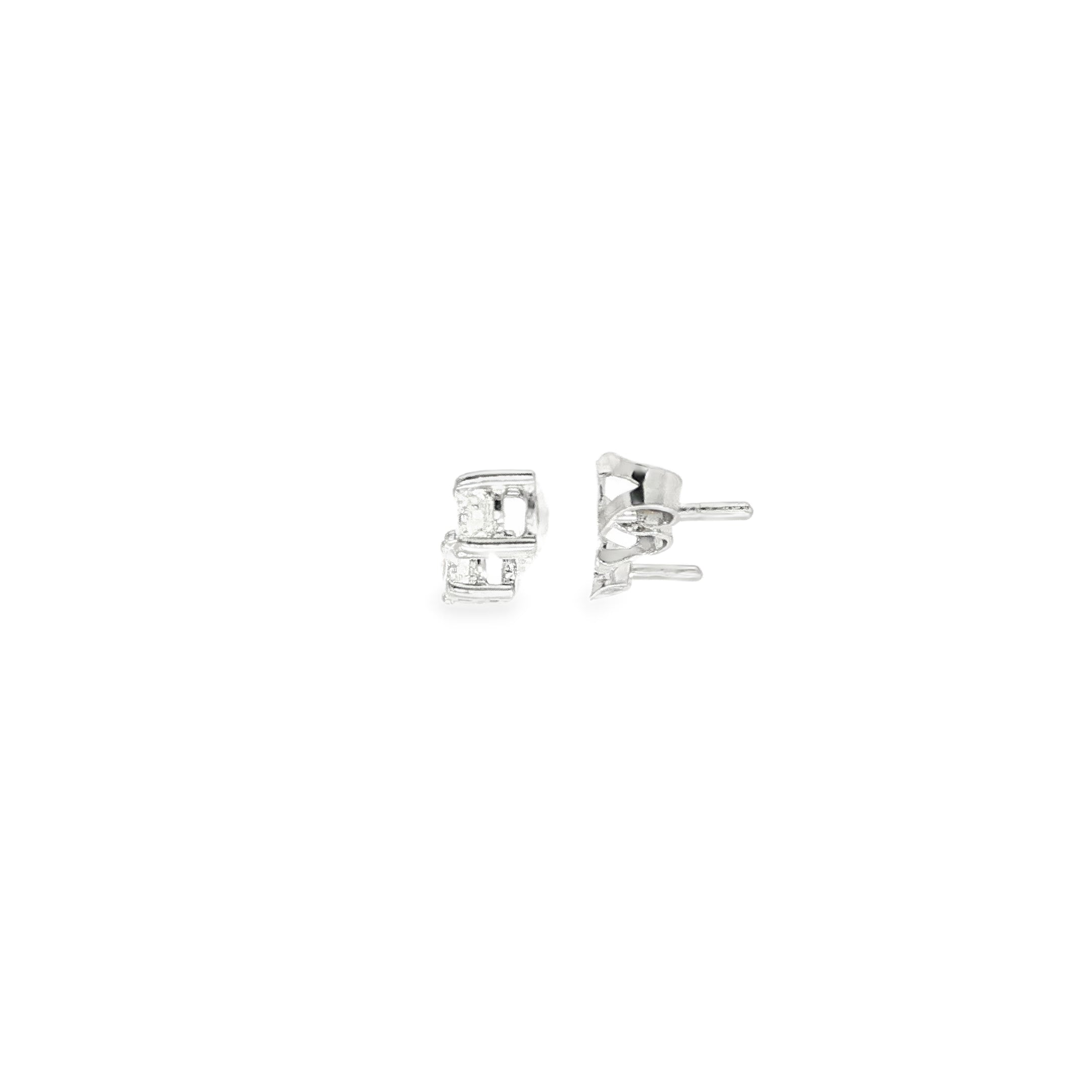 DORMILONAS ORO BLANCO CON DIAMANTES