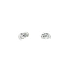 DORMILONAS ORO BLANCO CON DIAMANTES