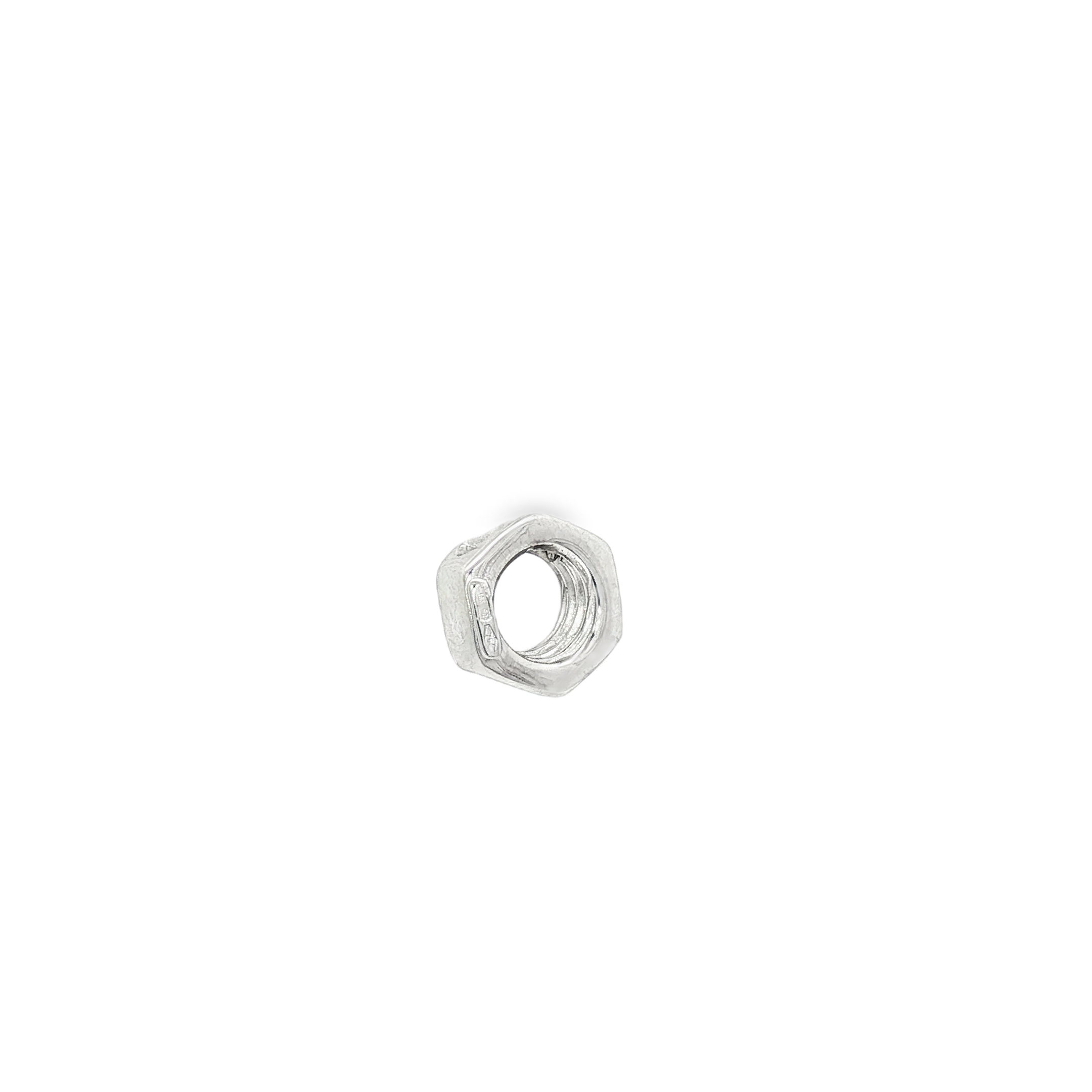 DIJE TUERCA ORO BLANCO CON BRILLANTE