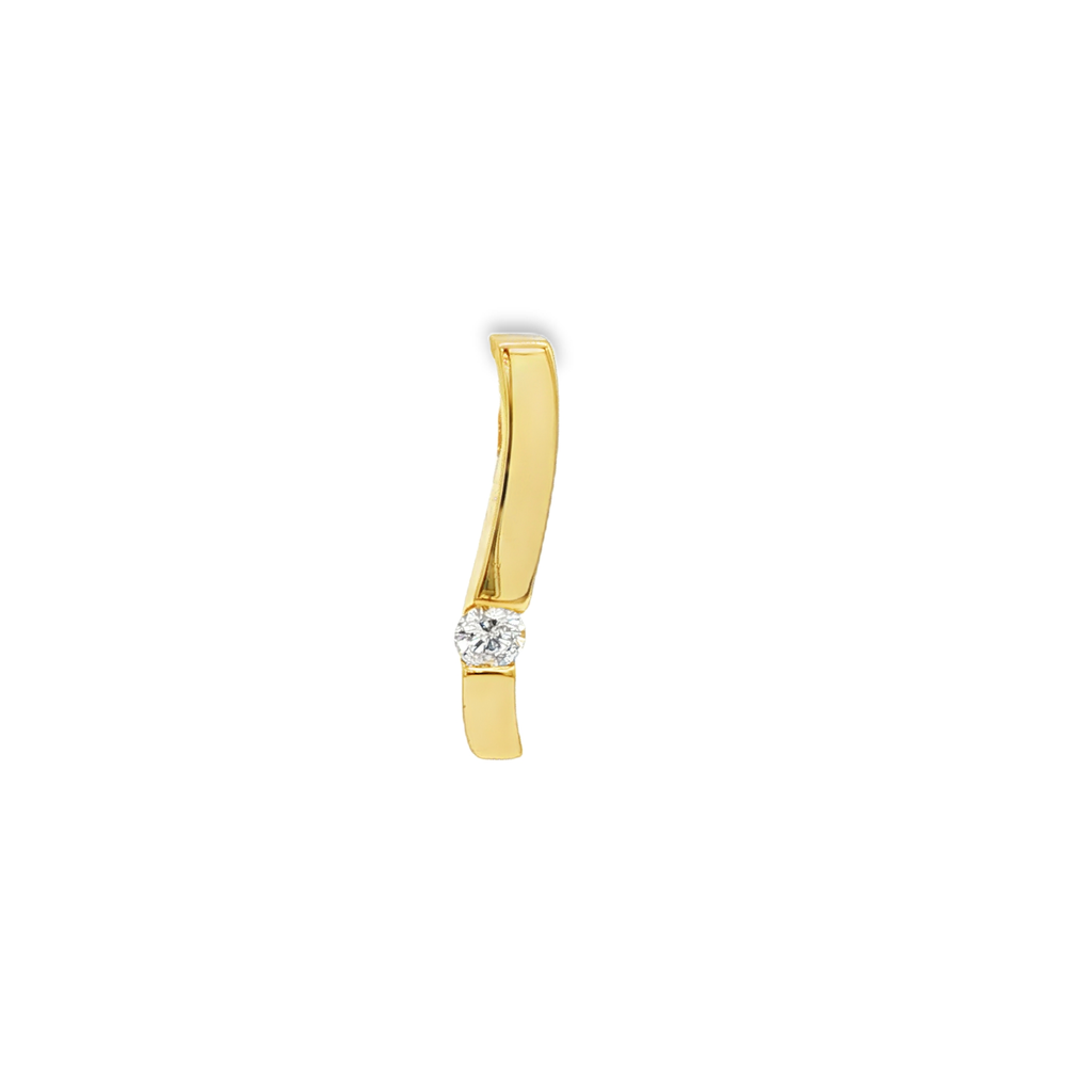 COLGANTE ALARGADO CON DIAMANTE
