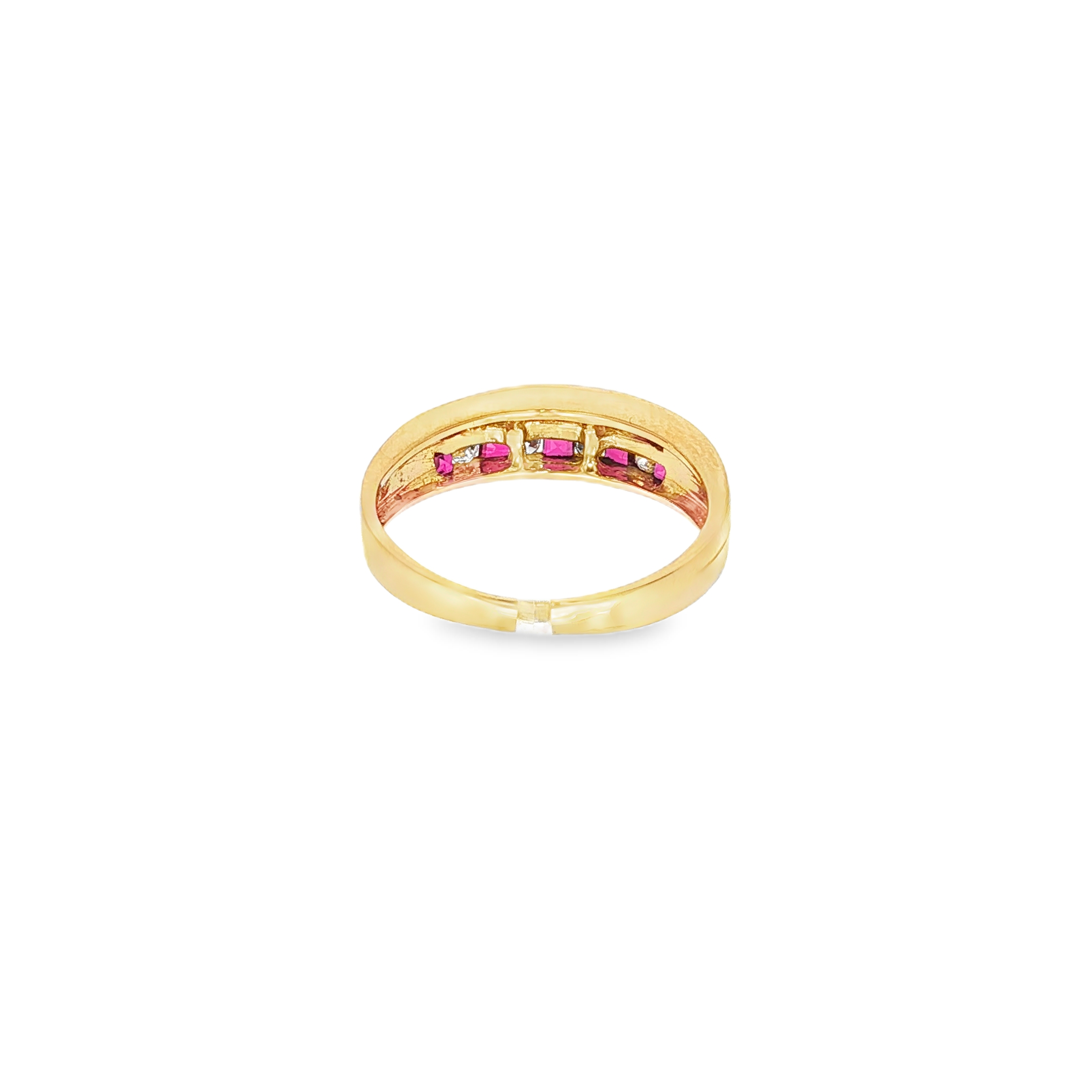 ANILLO CON RUBIES Y DIAMANTES