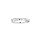 MEDIA ALIANZA DE ORO BLANCO CON 8 DIAMANTES