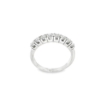 MEDIA ALIANZA DE ORO BLANCO CON 8 DIAMANTES
