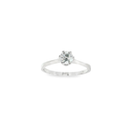 SORTIJA DE ORO BLANCO CON DIAMANTE