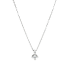CADENA DE ORO BLANCO CON COLGANTE DIAMANTE